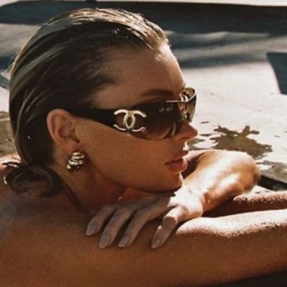 Rare 🖤 Vintage Chanel CC rimless sunglasses. - Picture 4 of 9